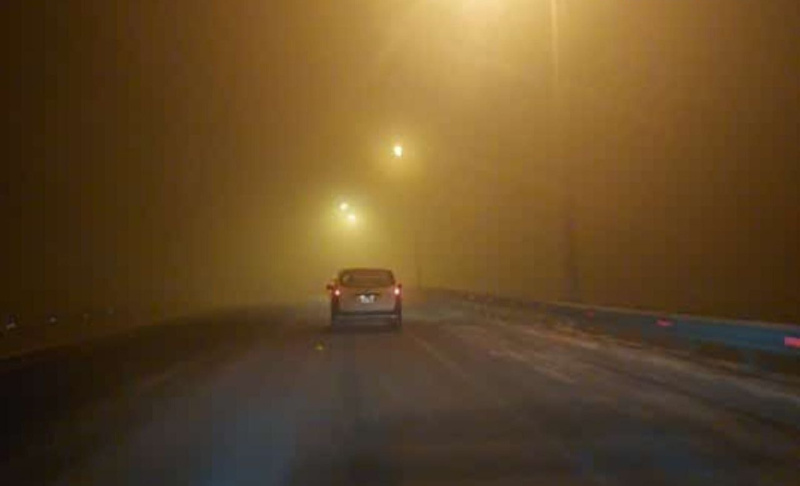 Благовещенцы жалуются на плохую видимость на дорогах из-за тумана