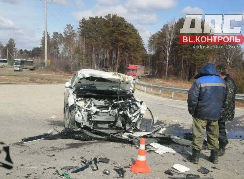 Два человека пострадали в жёсткой аварии возле Циолковского