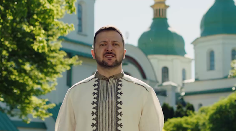 Владимир Зеленский на Пасху сделал заявление про Бога с украинским флагом