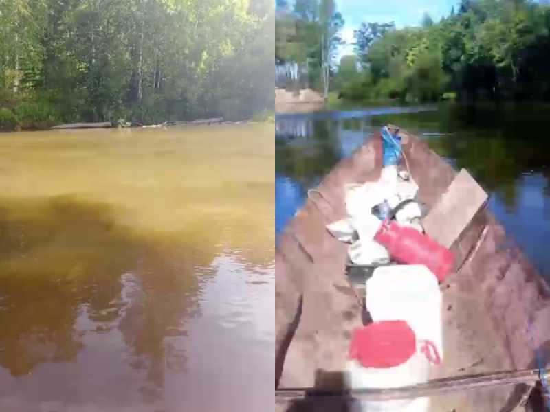 Видео с загрязнением реки в Мазановском районе опубликовали в Сети - 2x2.su