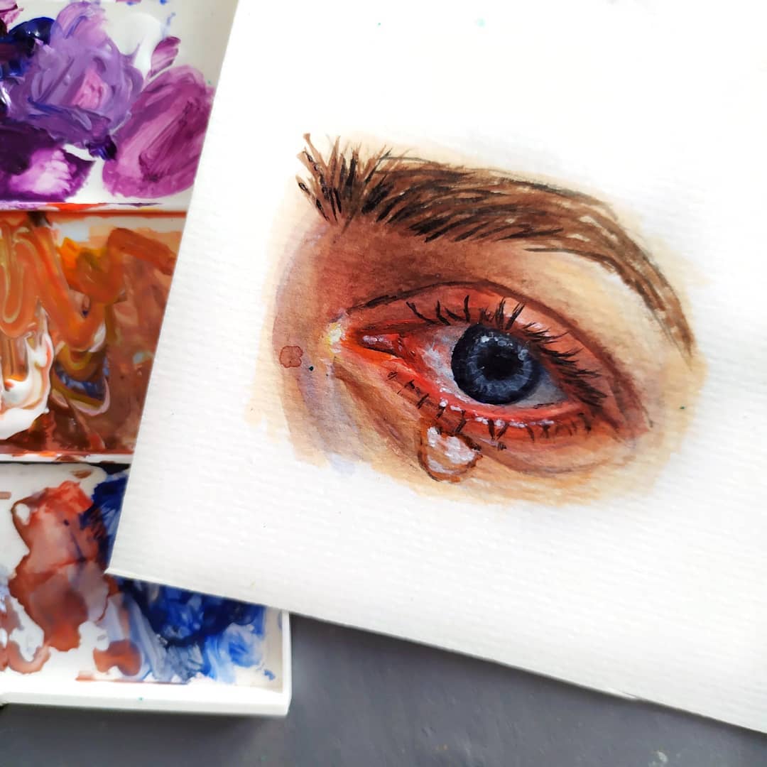 Прикосновение – боль: девочка-бабочка из Свободного рисует картины - 2x2.su картинка 17