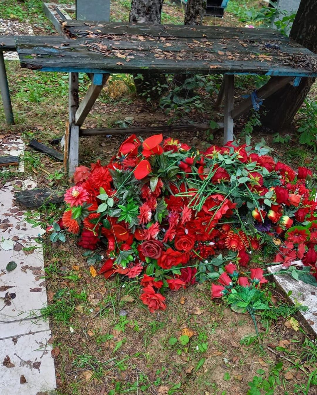 В Приамурье малолетние вандалы разгромили кладбище - 2x2.su картинка 5