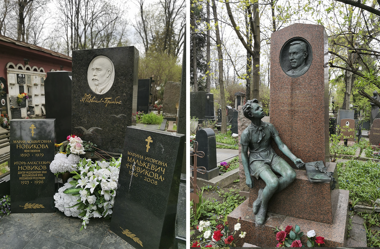 Могилы Новодевичьего кладбища показал амурский блогер