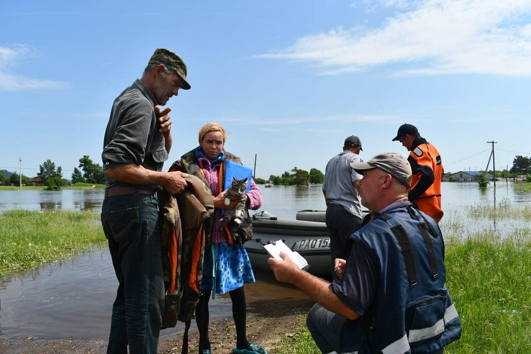 Село Черняево из-за паводка временно осталось без электричества и интернета