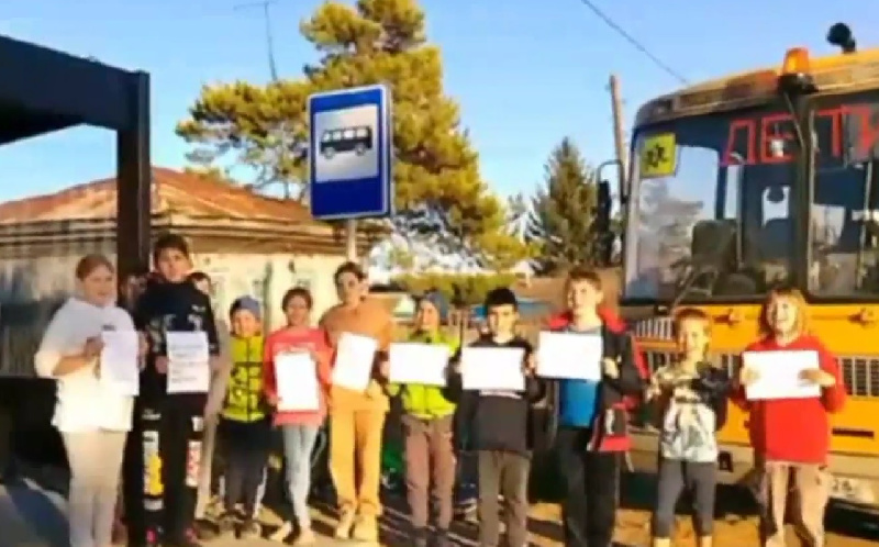 Детская забастовка: ученики из амурского села требуют сделать безопасную дорогу в школу - 2x2.su