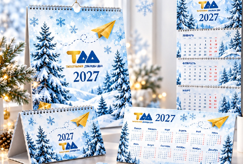 Печать календарей на 2027 год в Благовещенске: какой формат выбрать