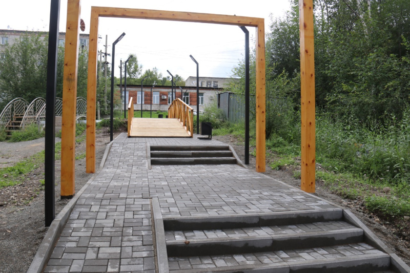 В Сковородине в рамках нацпроекта благоустроили пешеходную зону - 2x2.su