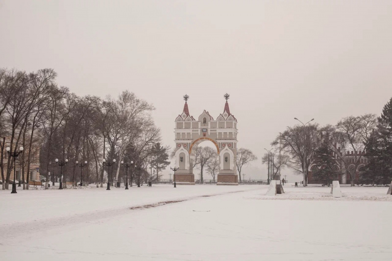 Снежный ноябрь в Благовещенске: фотогалерея портала 2х2.su - 2x2.su