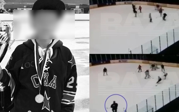 В Санкт-Петербурге 14-летний хоккеист погиб после броска шайбой в грудь, опубликовано видео трагедии