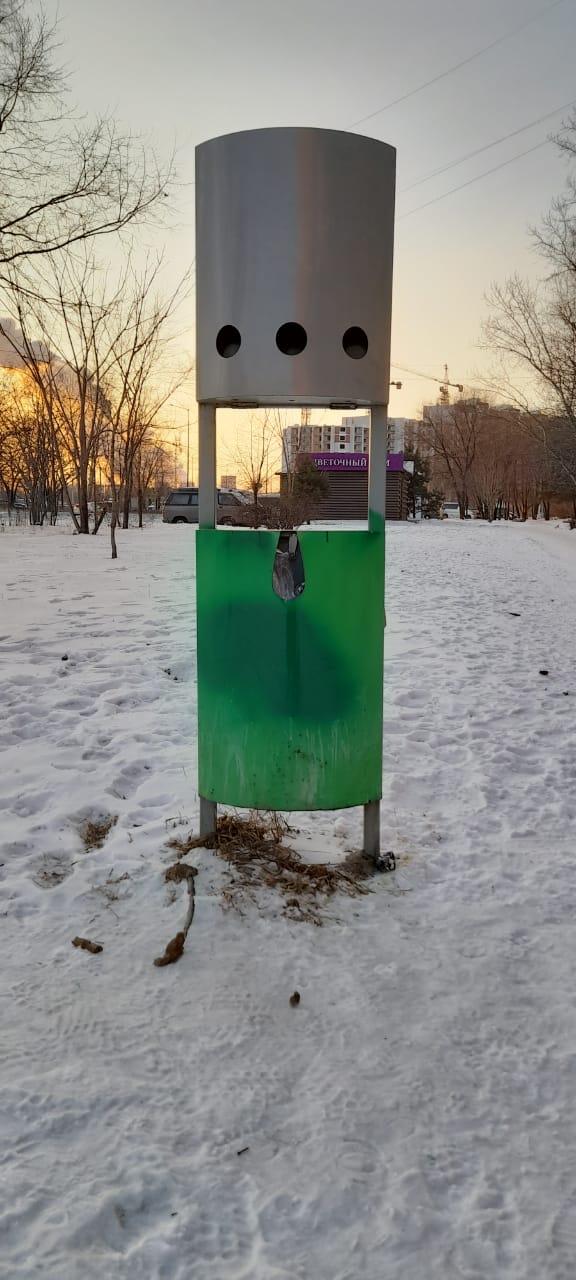 «Закрасили не пойми как»: благовещенцев не устроил «ремонт» дог-бокса в микрорайоне - 2x2.su картинка 2