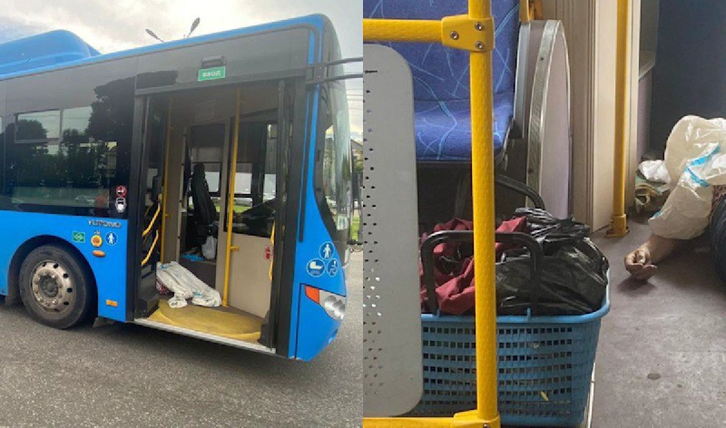 В автобусе Хабаровска погибла пенсионерка: ругающаяся с пассажирами женщина ударилась о поручни  - 2x2.su
