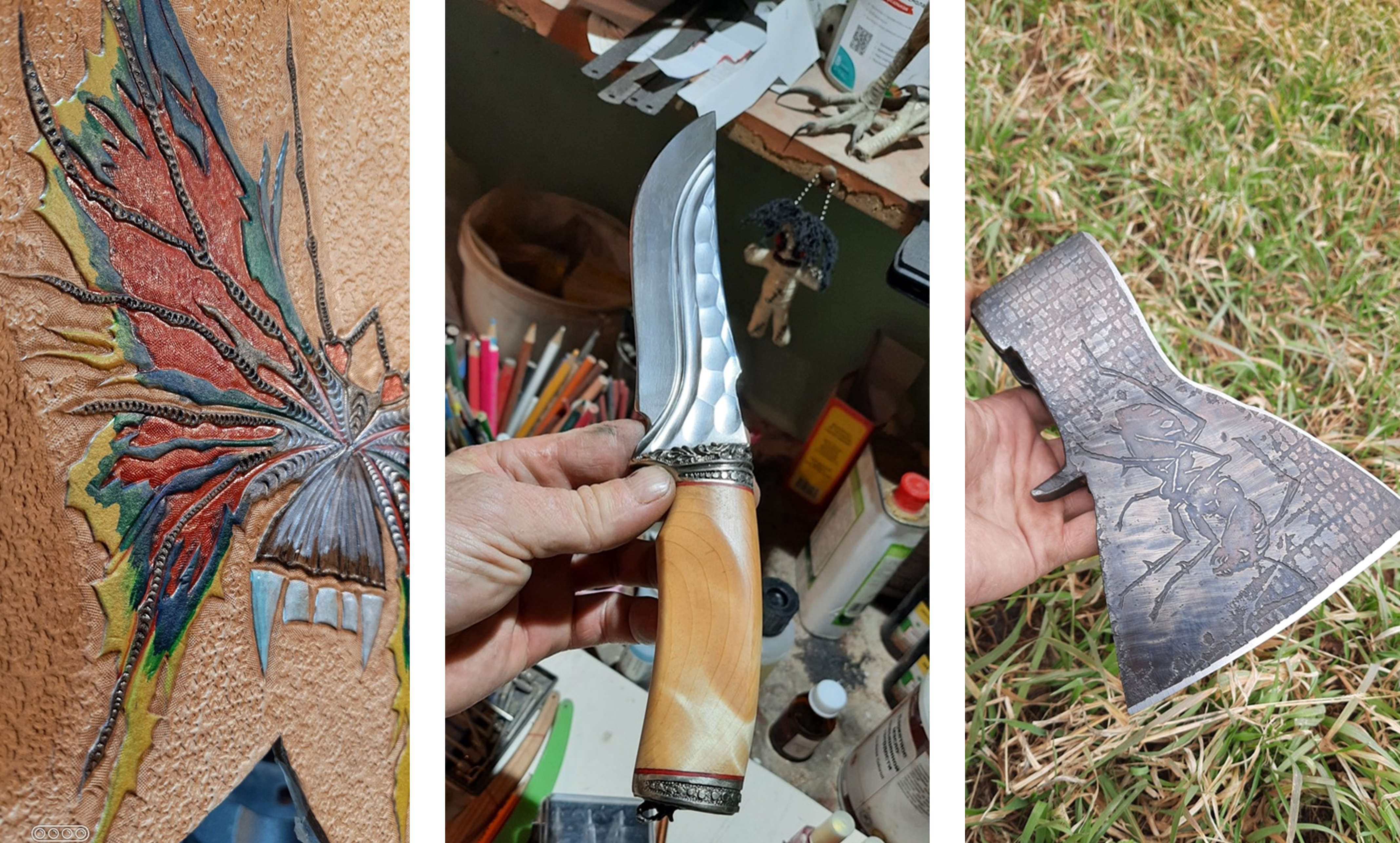 «Рубить им жалко!»: амурчанин превращает топоры в произведение искусства - 2x2.su картинка 9