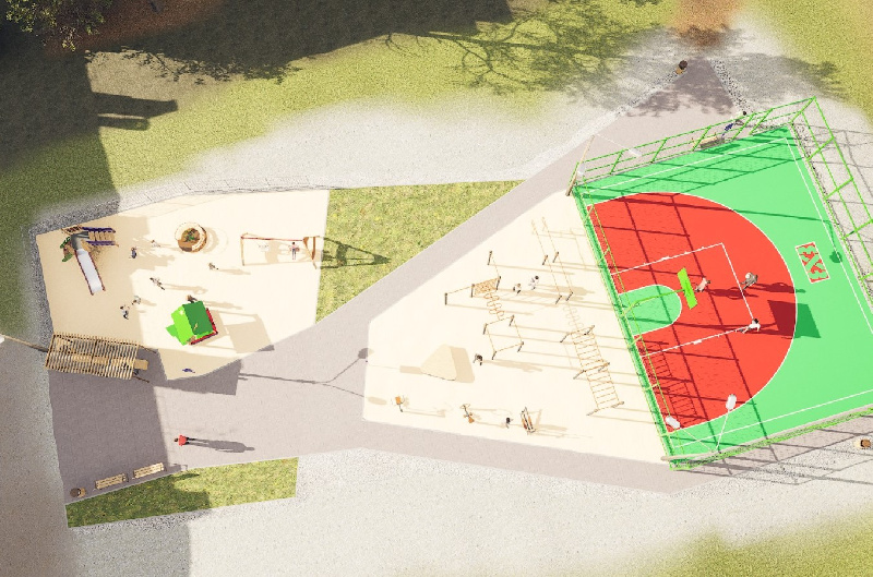 В Райчихинске благодаря нацпроекту появится современная спортивная площадка для детей