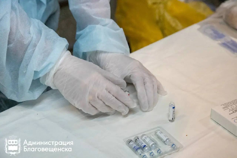 В Благовещенске от гриппа привили более 7 тысяч школьников и детсадовцев