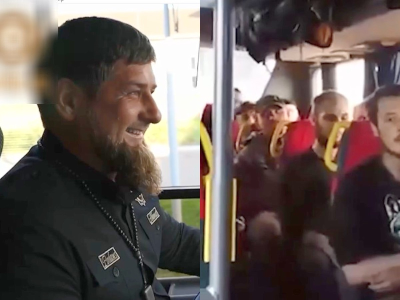 Рамзан Кадыров показал постановочное видео, как он увозит в Грозный националистов с «Азовстали»  - 2x2.su