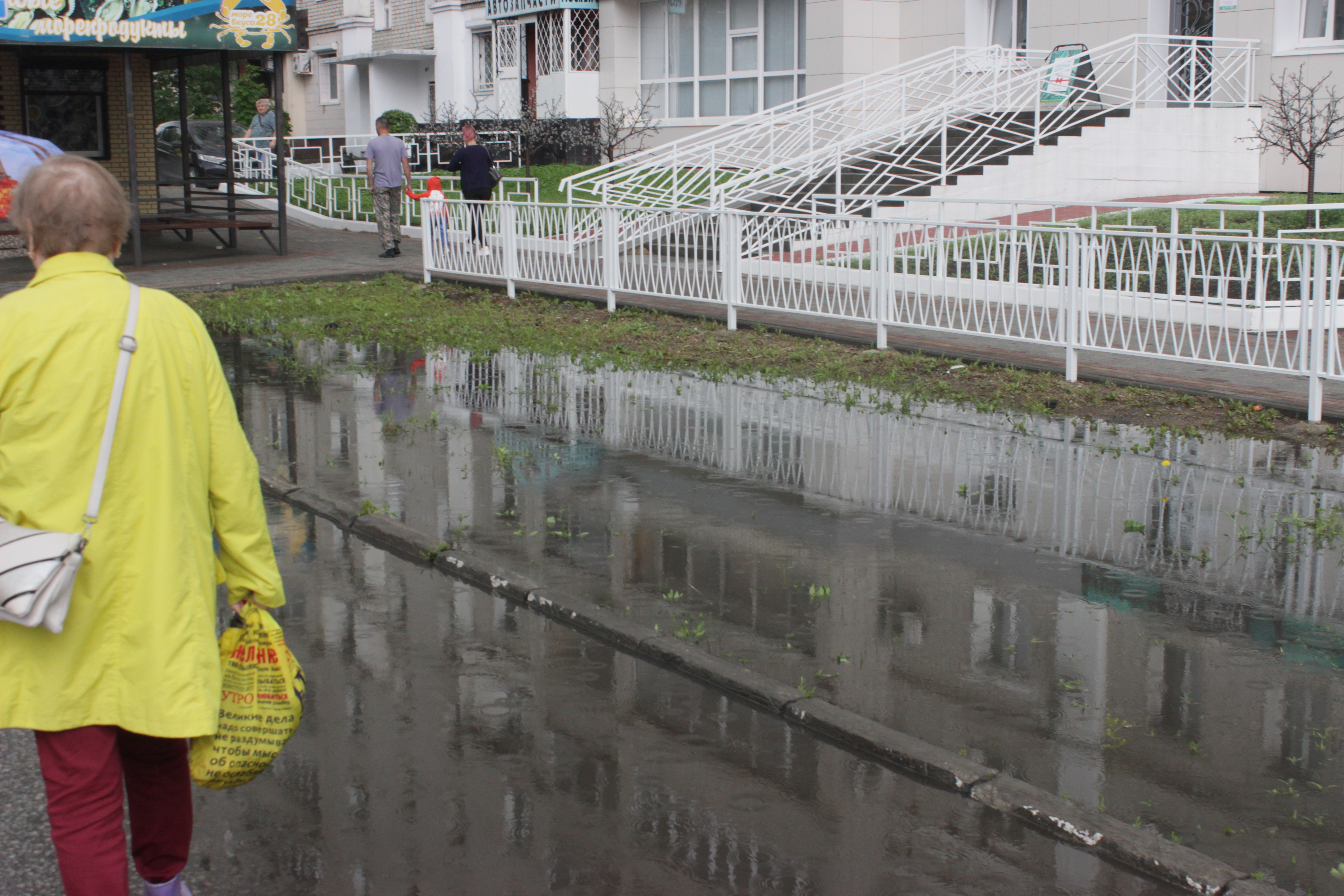 По колено в воде: как выглядит Благовещенск после летнего ливня - 2x2.su картинка 17