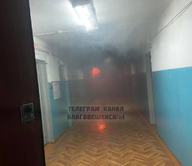 В общежитие АмГУ вызвали пожарных из-за возгорания в электрощитовой