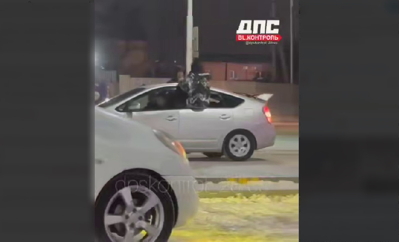 Благовещенца наказали за дрифт на парковке возле торгового центра