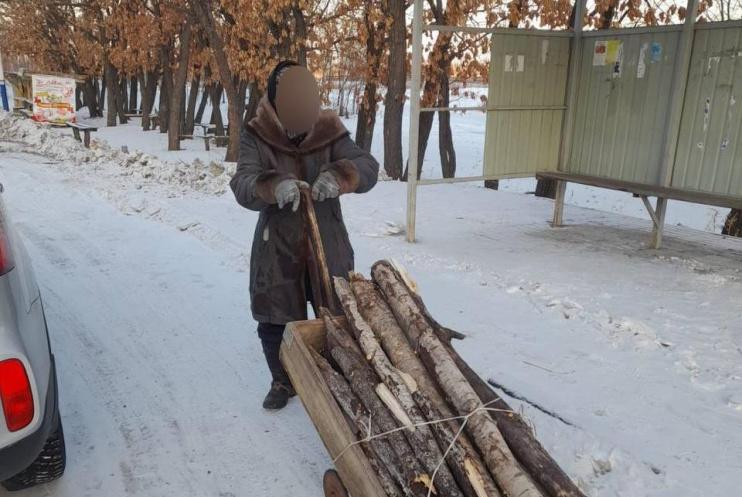 «Сама собирает дрова»: житель Свободного организовал сбор средств для одинокой бабушки - 2x2.su