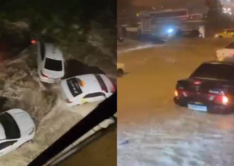 Ливни в Сочи привели к потопу на улицах: вода сносит автомобили, 1 человек погиб - 2x2.su