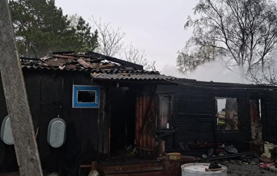 фото сгоревшего дома