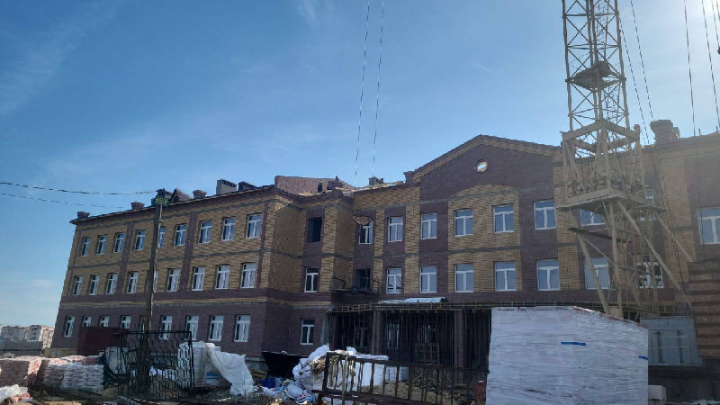 Строительство новой школы в Чигирях завершено более чем на 50%