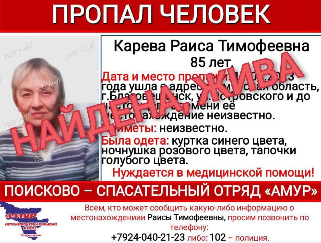 В Благовещенске 85-летнюю бабушку нашли благодаря камерам видеонаблюдения - 2x2.su картинка 2