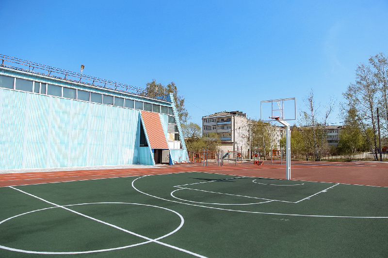 В Прогрессе реконструировали стадион в физкультурно-оздоровительном комплексе
