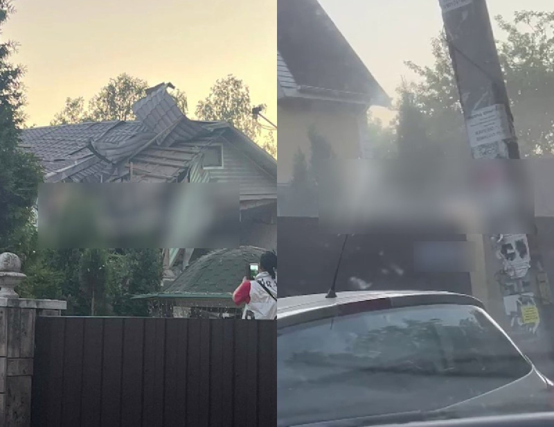 В Балашихе украинский беспилотник рухнул на частный дом: жители эвакуировались 