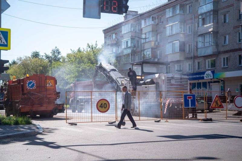 ремонт дорог фото