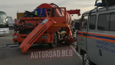 В Свободненском районе столкнулись цистерна и кран: есть пострадавший - 2x2.su