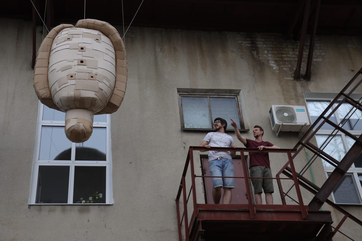В Благовещенске создали восьмиметровый арт-объект для экологической акции