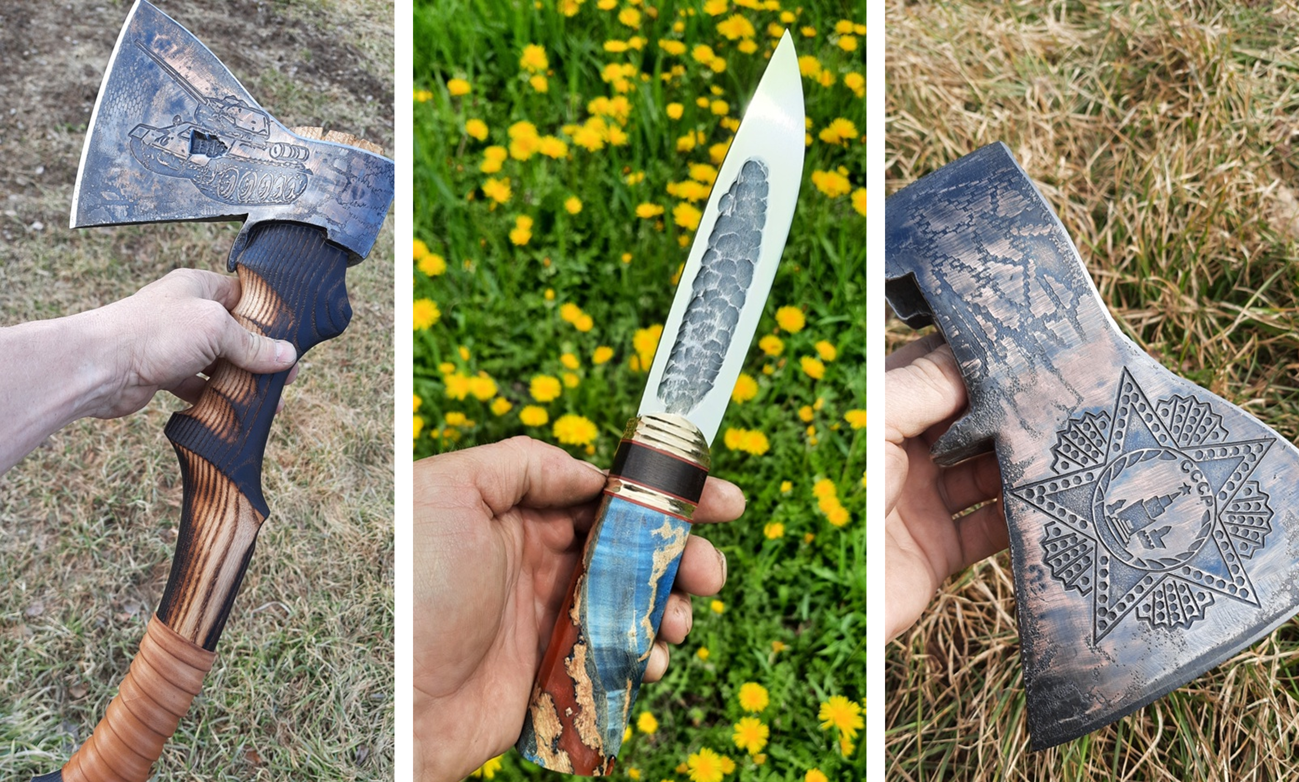 «Рубить им жалко!»: амурчанин превращает топоры в произведение искусства - 2x2.su картинка 7